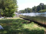 an aluminum seawall under construction - durable quality constructed by experienced contractor, Vines Piers, Inc.